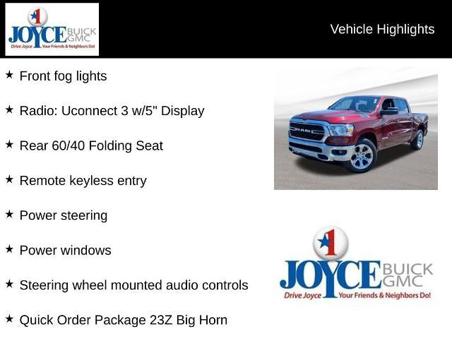 2022 RAM 1500 Big Horn 4x4 Crew Cab 5'7" Box