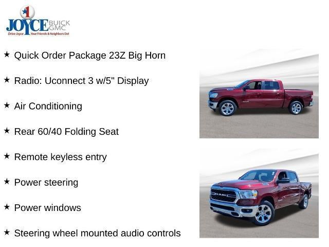 2022 RAM 1500 Big Horn 4x4 Crew Cab 5'7" Box
