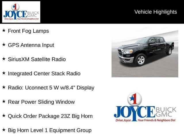 2023 RAM 1500 Big Horn 4x4 Crew Cab 5'7" Box