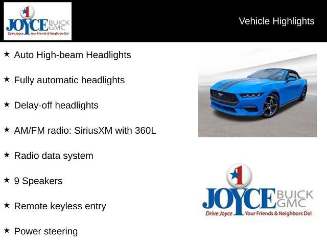 2024 Ford Mustang EcoBoost Premium Convertible