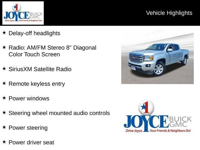2015 GMC Canyon Crew Cab Long Box 2-Wheel Drive SLE