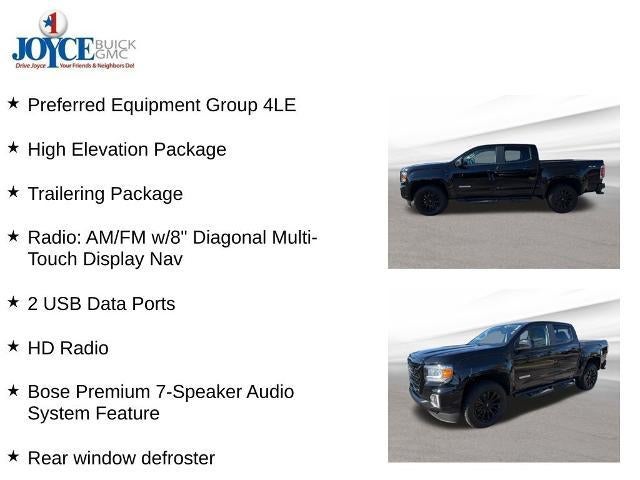 2021 GMC Canyon Crew Cab Short Box 4-Wheel Drive Elevation