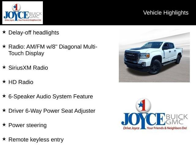 2022 GMC Canyon Crew Cab Short Box 4-Wheel Drive AT4 w/Leather