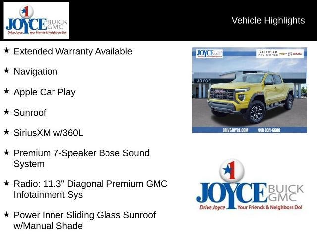 2023 GMC Canyon Crew Cab Short Box 4-Wheel Drive AT4X