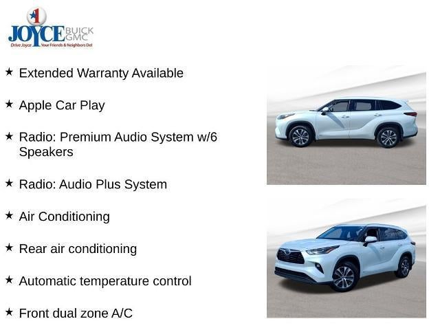 2022 Toyota Highlander Hybrid XLE AWD (Natl)