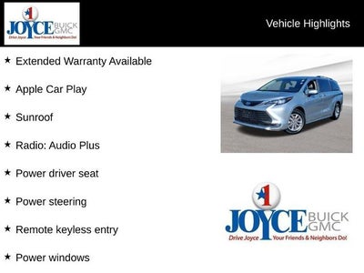 2024 Toyota Sienna XLE Autono-MaaS FWD 7-Passenger (Natl)