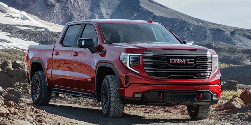 Red2022 GMC Sierra Denali Ultimate in the desert
