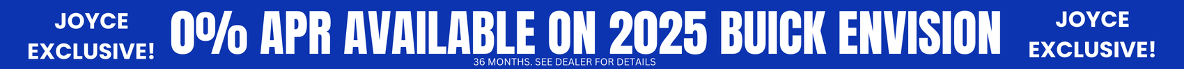 0% APR available on 2025 Buick Envision