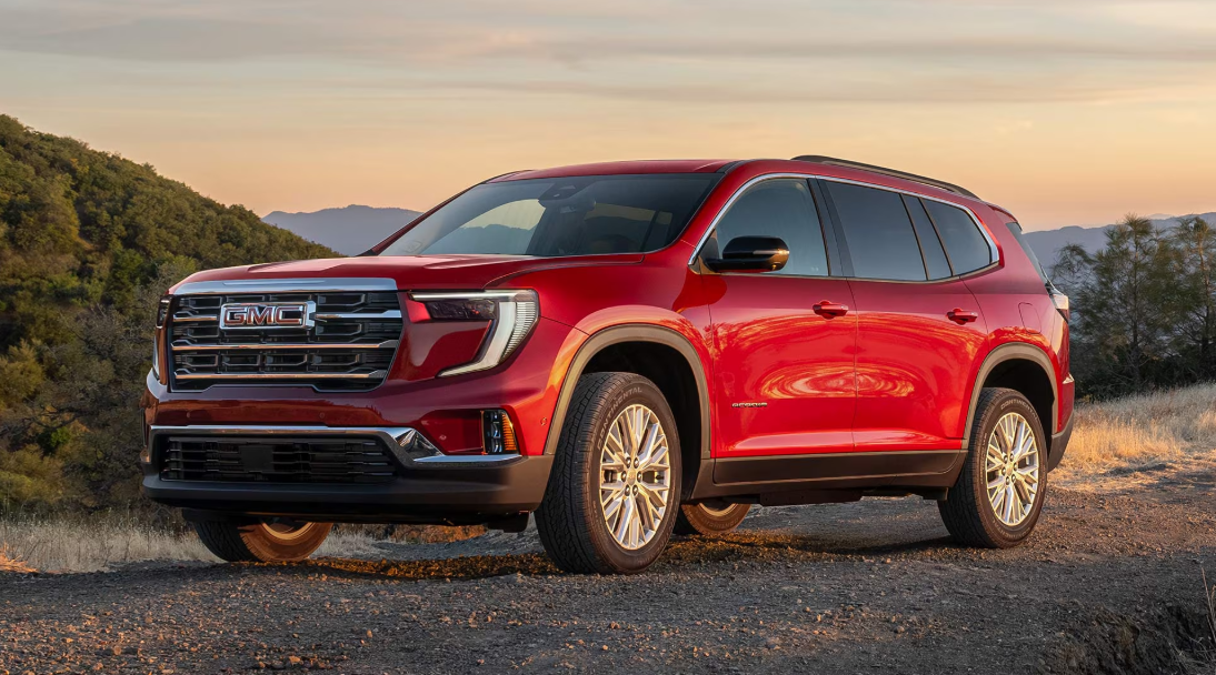 Red 2027 GMC Acadia